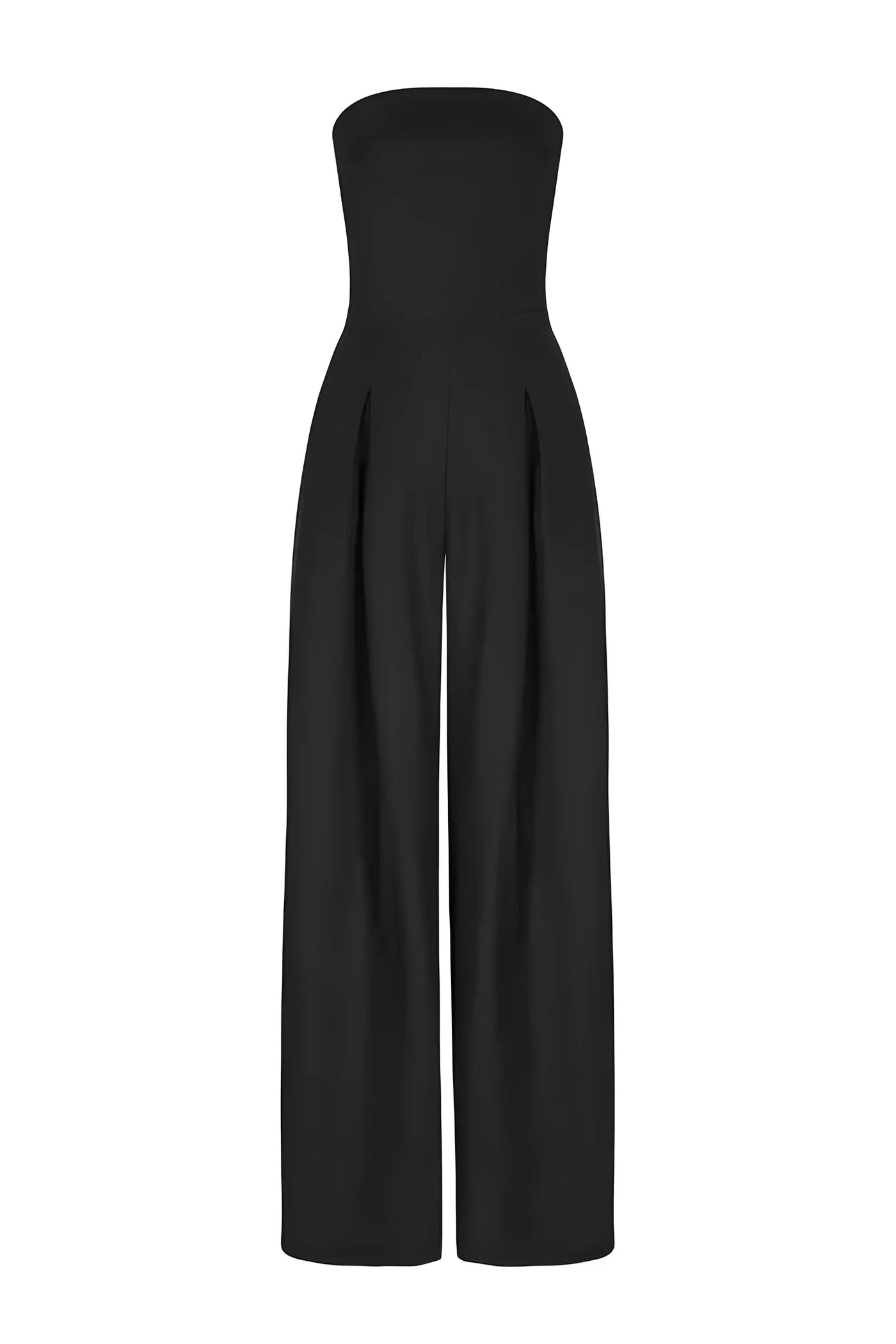 Elegant axelbandslös jumpsuit för alla tillfällen