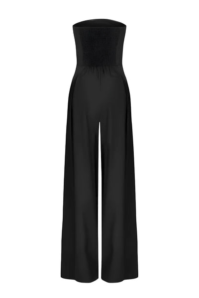 Elegant axelbandslös jumpsuit för alla tillfällen